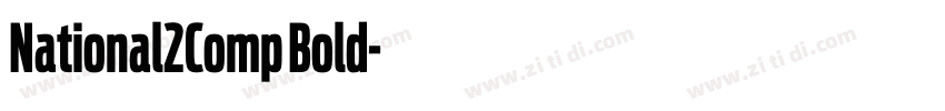 National2Comp Bold字体转换